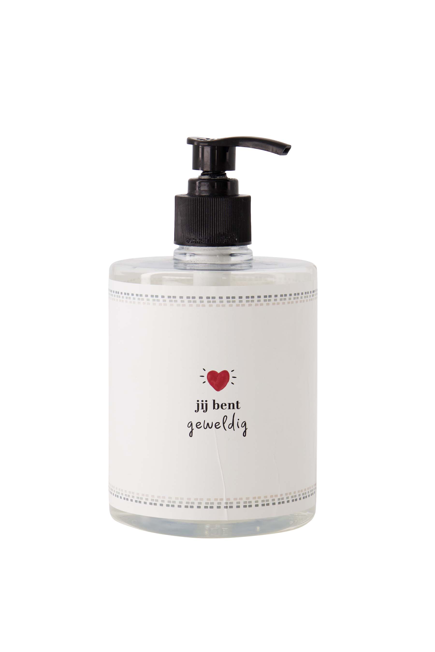 handzeep 500ml jij bent geweldig wit/grijsblauw