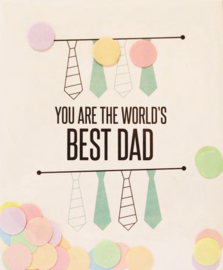 CONFETTI CARD BEST DAD  - THE GIFT LABEL