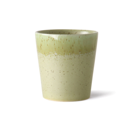 CERAMIC 70'S COFFEE MUG PISTACHIO