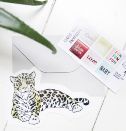 CUT OUT CARD LEOPARD - THE GIFT LABEL