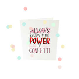 CONFETTI CARDS POWER OF CONFETTI - THE GIFT LABEL