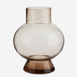 GLASS VASE WITH BUBBLES