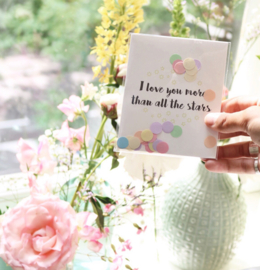 CONFETTI CARD LOVE YOU - THE GIFT LABEL