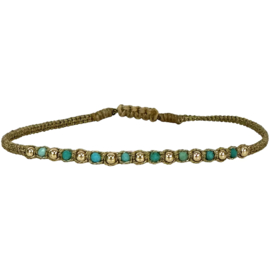 BRACELET GOLDY TURQUOISE  - LEJU