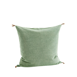 COTTON CUSHION MOSS GREEN - MADAM STOLTZ