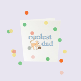 CONFETTI CARD BABY 'COOLEST DAD' - THE GIFT LABEL