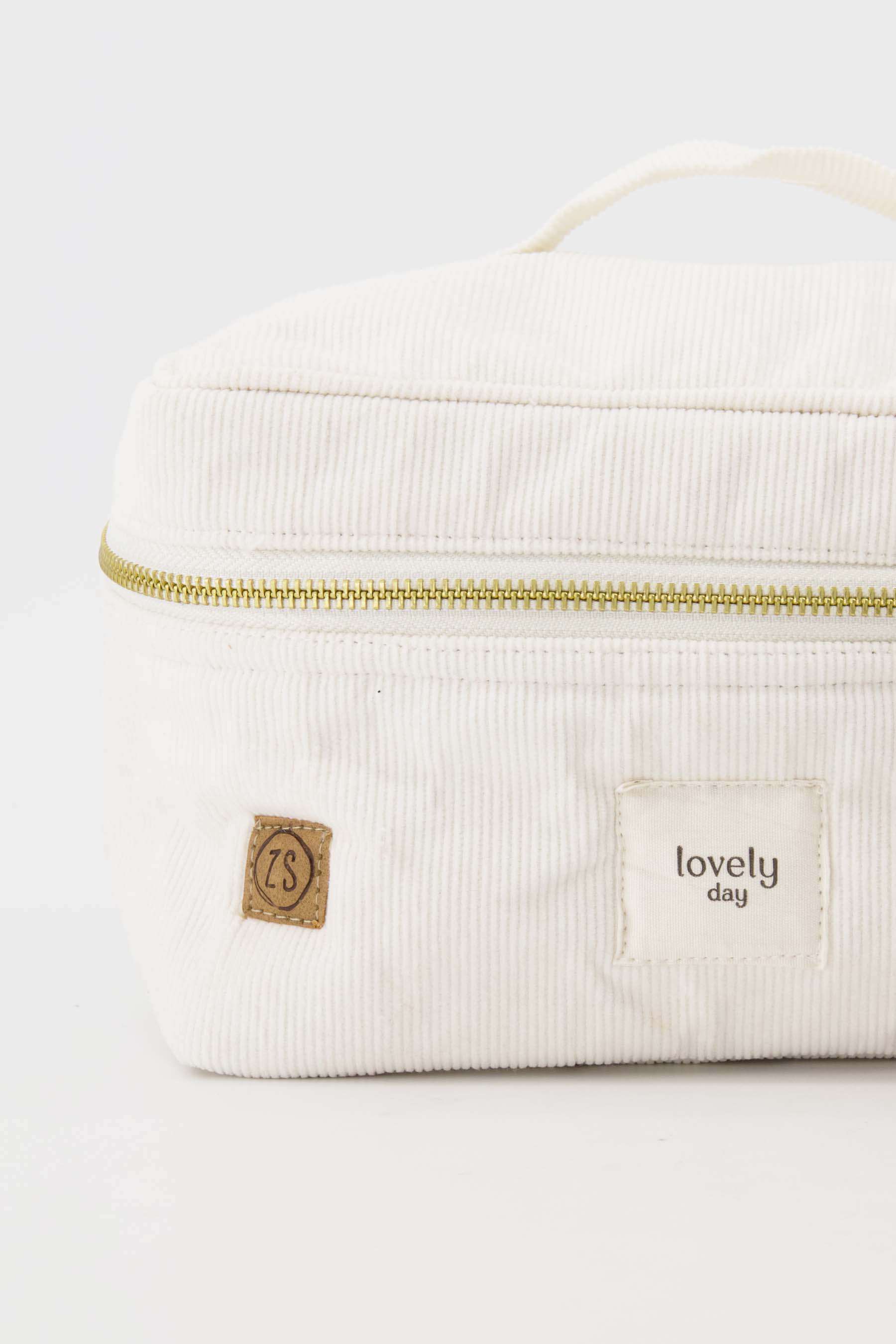 beautycase corduroy love zand
