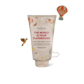 GIFT BOX BABY 150 ML THE WORLD IS YOUR PLAYGROUND -  THE GIFT LABEL