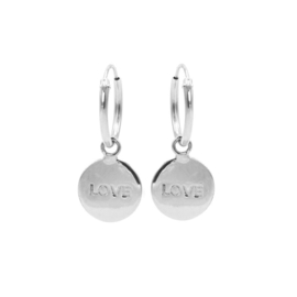 HOOPS SYMBOLS LOVE SILVER - KARMA