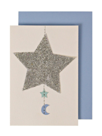 STARS & MOON ENCLOSURE CARD  - MERI MERI