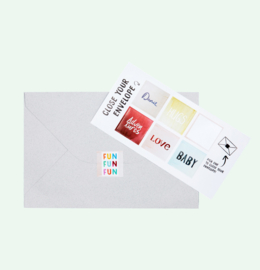 CUT OUT CARD RAINBOW - THE GIFT LABEL