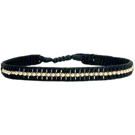 BRACELET AVA BLACK GOLD - LEJU