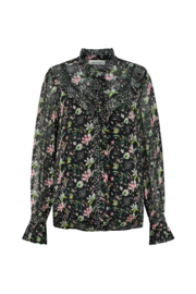 BLOUSE FLOWER BLAZE ANTHRACITE - POM AMSTERDAM