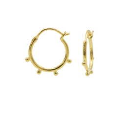 HOOPS SYMBOLS SOLID 4 DOTS GOLD - KARMA