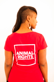 T-shirt dames rood
