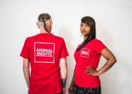 T-shirt dames rood