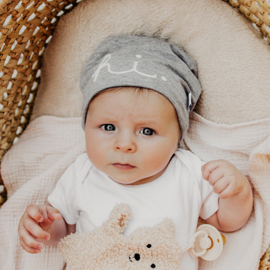 beanie HI - grey