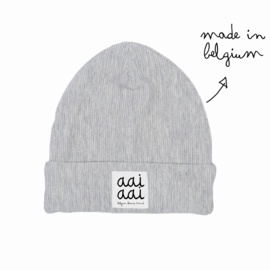 beanie RIB - grey