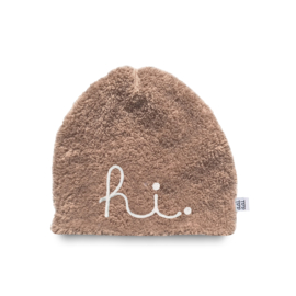 beanie HI teddy - camel