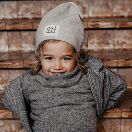 beanie RIB - grey