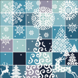 Historische Stickmuster Die Farben des Winters