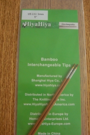 Bamboe tips 5"/5mm