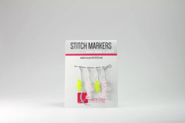 Lazadas stitch markers SSK - K2TOG geel/roze