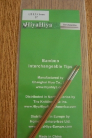 Bamboe tips 5"/2.75mm