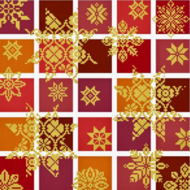 Historische Stickmuster Die Farben der Weihnacht