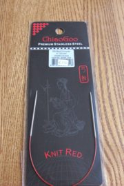ChiaoGoo SS Red Lace Circular 60cm/2mm