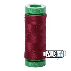 Aurifil mk 40 Dark carmine red small spool 150 meter