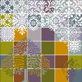 Historische Stickmuster Die Farben des Herbstes