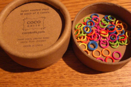 Coco Knits 60 Colored Stitch Markers 4.5 mm