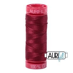 Aurifil mk 12 Dark Carmine Red small spool 50m