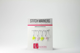 Lazada stitch markers YO geel/roze