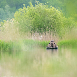 Drijftent/drijvende schuiltent 'Grebe'