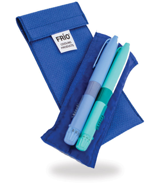 Dubbel insuline koeltas Frio "Classic" (19 x 10 cm), 18-26°C voor 45 uur.