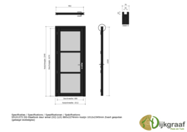 Steellook deur links