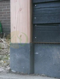 Betonpoer antraciet  30cm hoog met draadeind