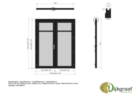 Steellook deur dubbel