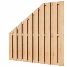 Douglas schutting 19 planken afbouw