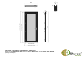 Steellook deur links