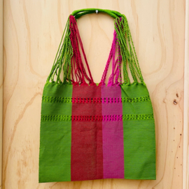 Gestreepte tote bag