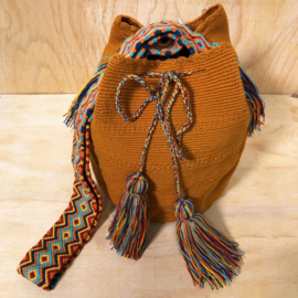 Wayuu bag Mosterd kleurig maat L