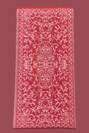 Plastic vloerkleed, kleurrijk motief, 60 x 120 cm.