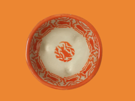 Glad schaaltje driepootjes