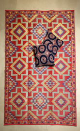 Plastic vloerkleed Red, yellow, blue | 180x270cm