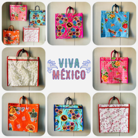 Tafelzeil/ Oilcloth tassen, diverse dessins