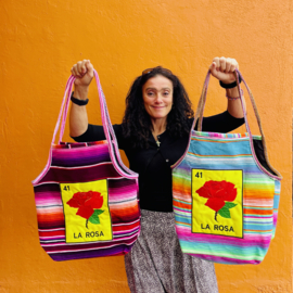 Sarape tas met opdruk