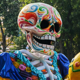 Sleutelhanger Día de los Muertos schedeltjes